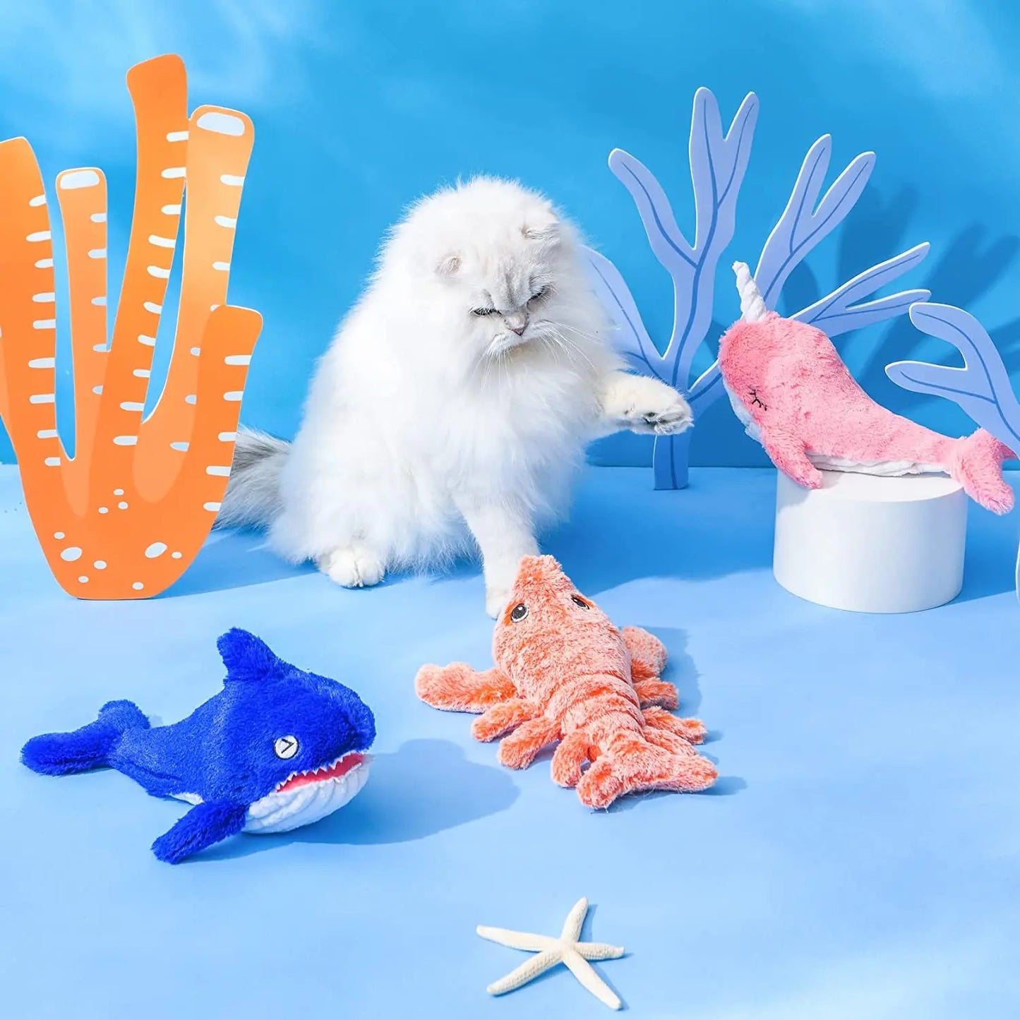 Wiggling Dog & Cat Toy – Interactive USB Rechargeable Plush