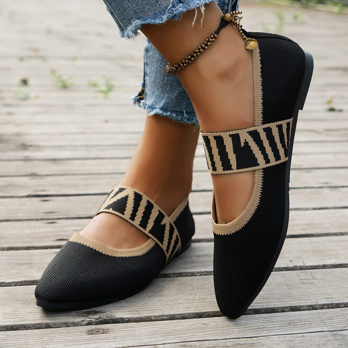 Casual Striped Flats