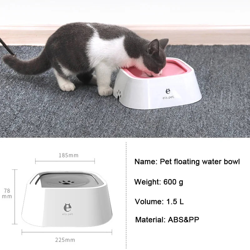 Anti Splash Pet Bowl-Floating Cover