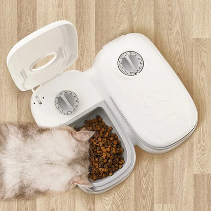 2 Meals automatic pet feeder