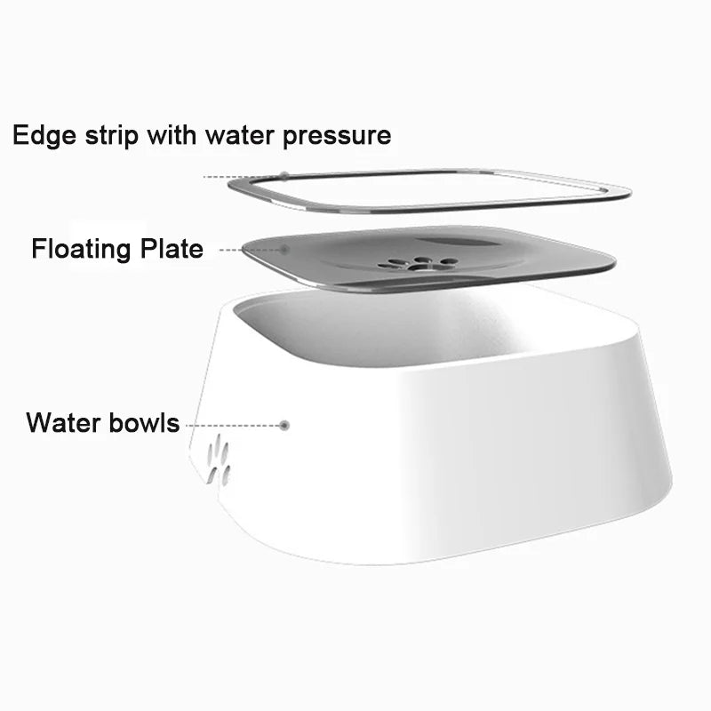 Anti Splash Pet Bowl-Floating Cover