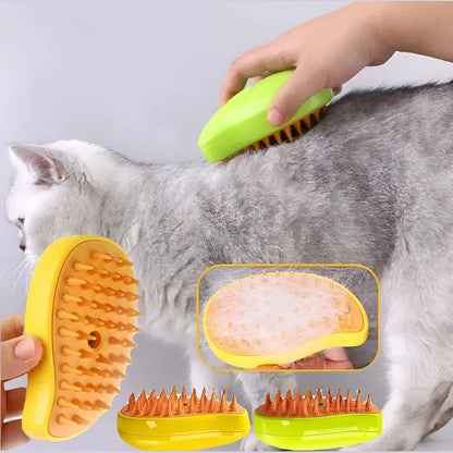 Pet steamy brush