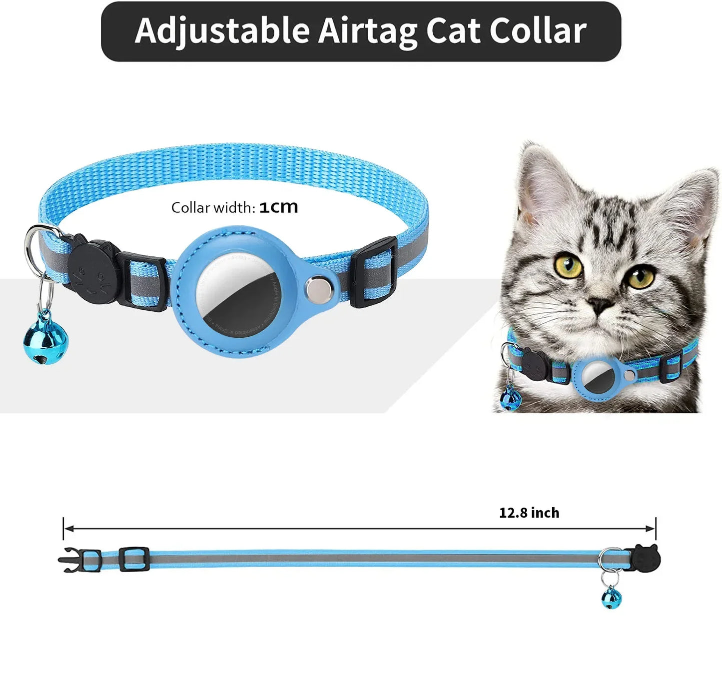 Reflective with Air-Tag holder collar